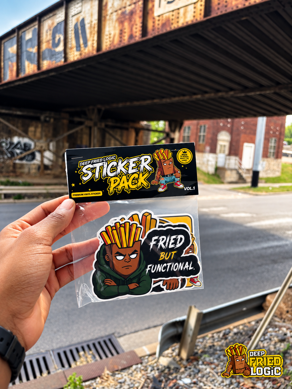 DeepFriedLogic Sticker Pack — Vol. 1